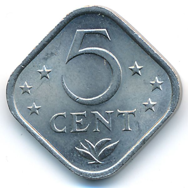 Антильские острова, 5 центов (1971 г.)