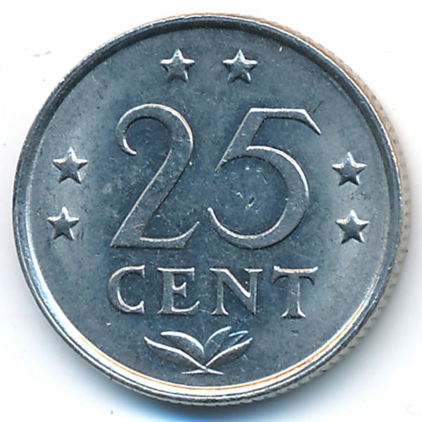 Антильские острова, 25 центов (1981 г.)