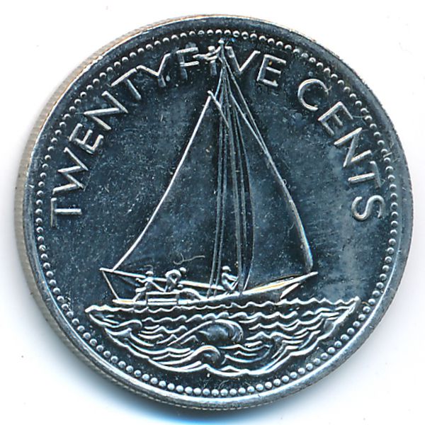 Багамские острова, 25 центов (2005 г.)