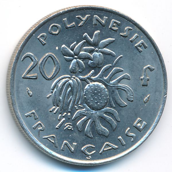 Французская Полинезия, 20 франков (1975 г.)