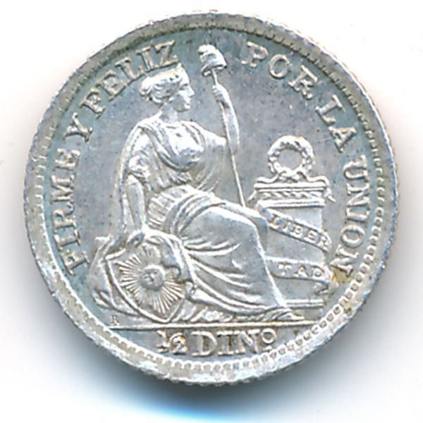 Перу, 1/2 динеро (1916 г.)
