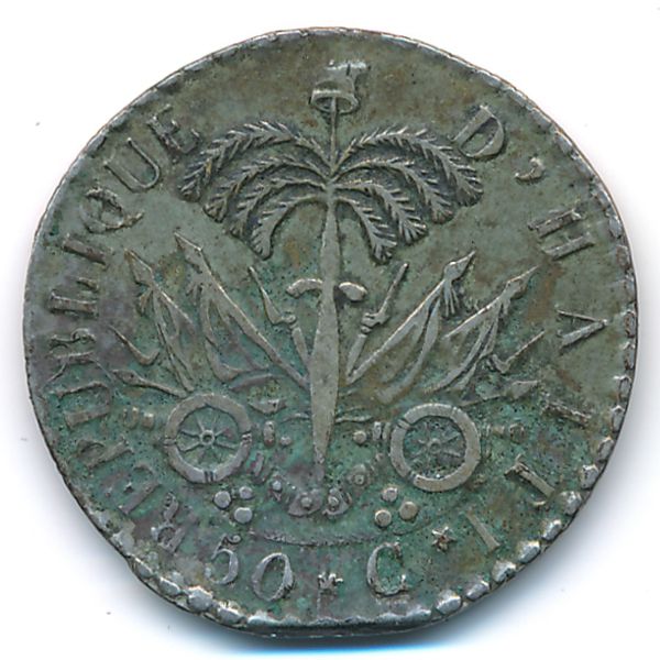Гаити, 50 сентим (1829 г.)