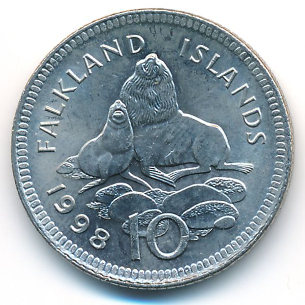 Фолклендские острова, 10 пенсов (1998 г.)