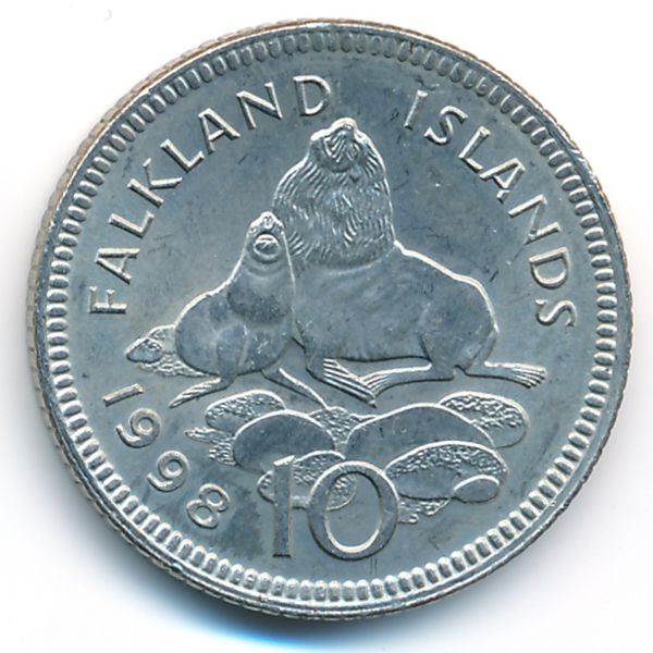 Фолклендские острова, 10 пенсов (1998 г.)