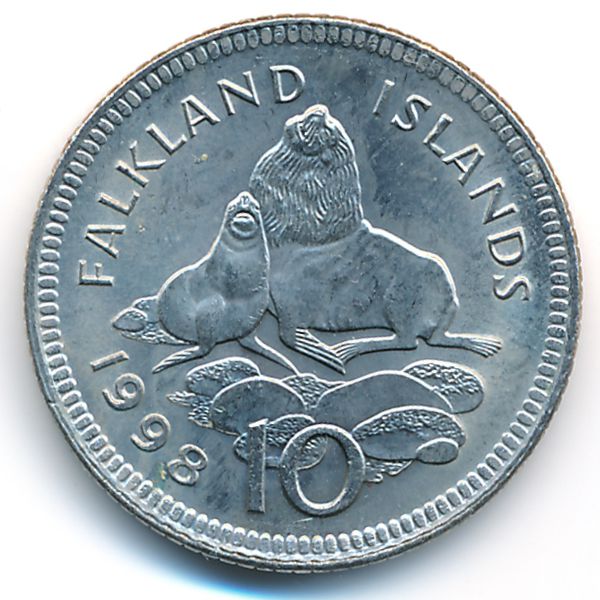 Фолклендские острова, 10 пенсов (1998 г.)