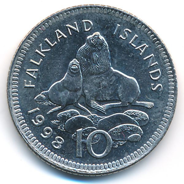 Фолклендские острова, 10 пенсов (1998 г.)
