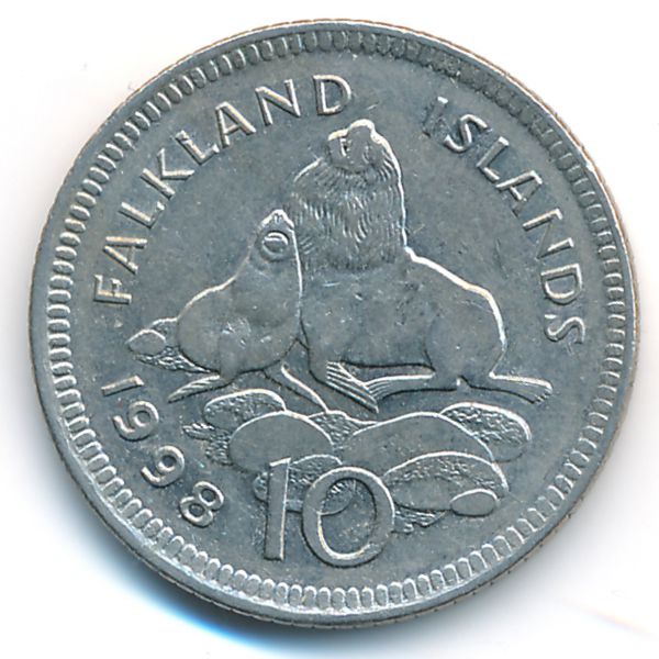 Фолклендские острова, 10 пенсов (1998 г.)