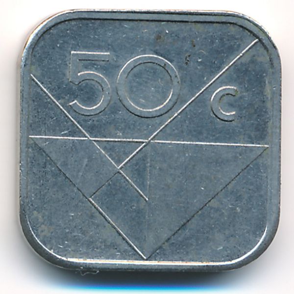 Аруба, 50 центов (1986 г.)