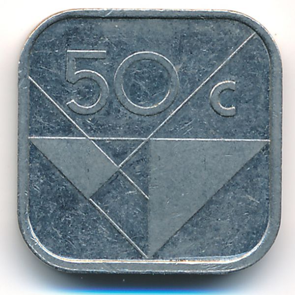 Аруба, 50 центов (1987 г.)
