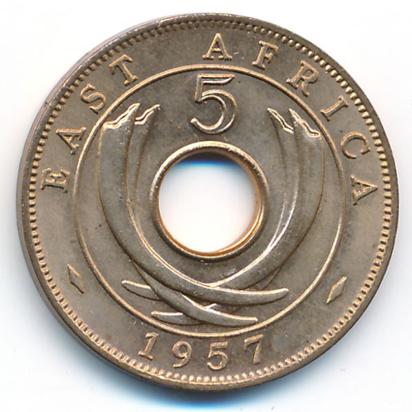 Восточная Африка, 5 центов (1957 г.)