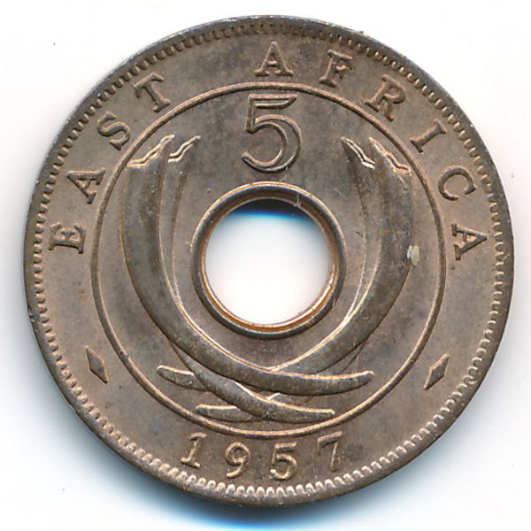 Восточная Африка, 5 центов (1957 г.)