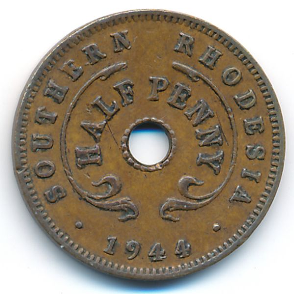 Южная Родезия, 1/2 пенни (1944 г.)