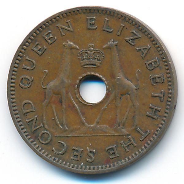 Родезия и Ньясаленд, 1/2 пенни (1957 г.)