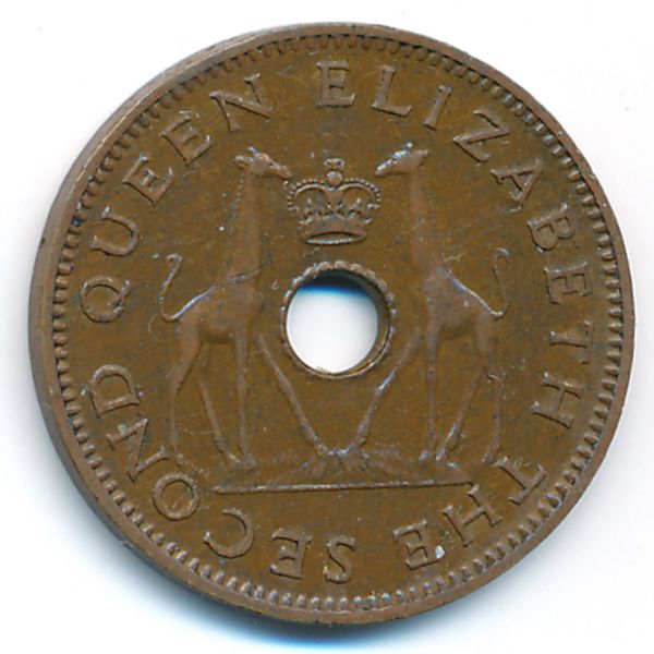 Родезия и Ньясаленд, 1/2 пенни (1958 г.)