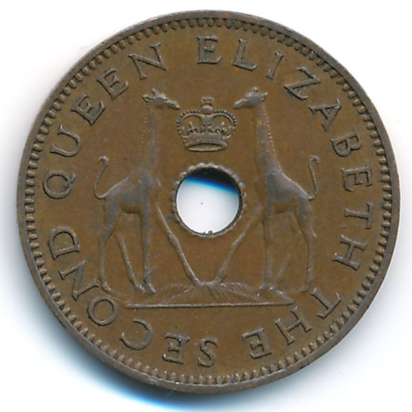 Родезия и Ньясаленд, 1/2 пенни (1958 г.)