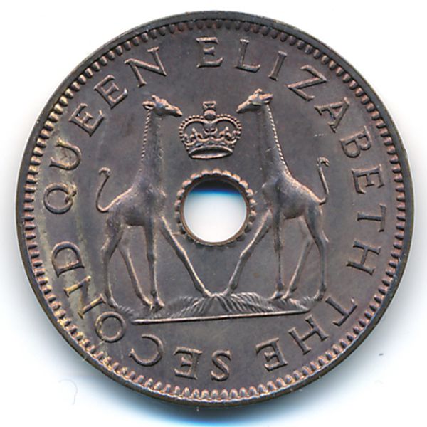 Родезия и Ньясаленд, 1/2 пенни (1958 г.)