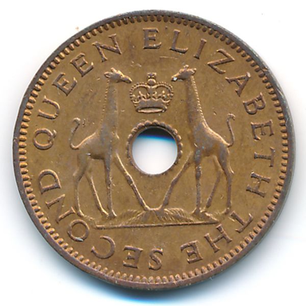 Родезия и Ньясаленд, 1/2 пенни (1964 г.)