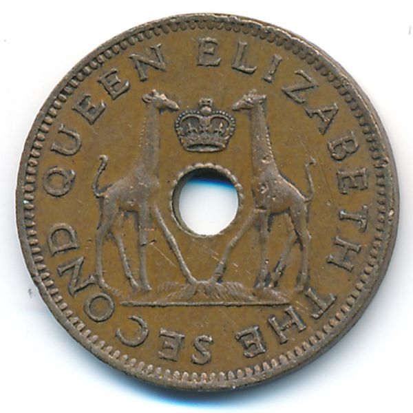 Родезия и Ньясаленд, 1/2 пенни (1964 г.)