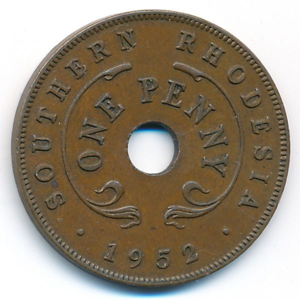 Южная Родезия, 1 пенни (1952 г.)