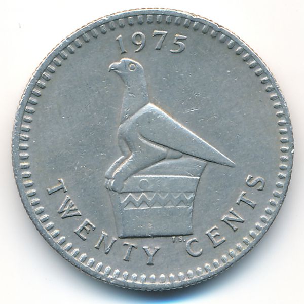 Родезия, 20 центов (1975 г.)