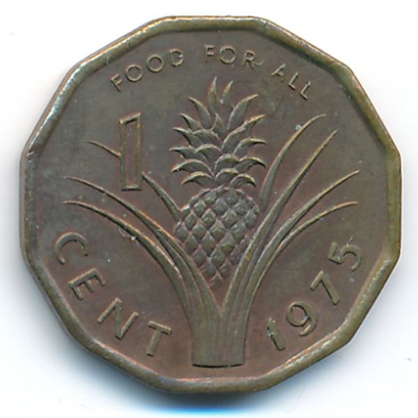 Свазиленд, 1 цент (1975 г.)
