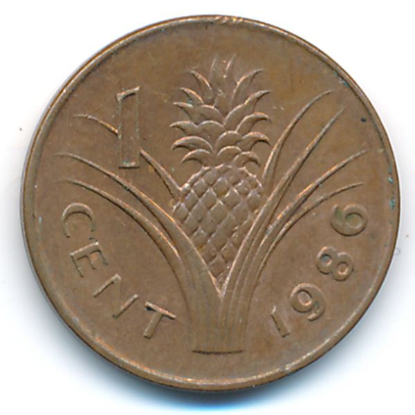 Свазиленд, 1 цент (1986 г.)