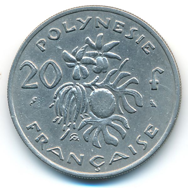 Французская Полинезия, 20 франков (1967 г.)