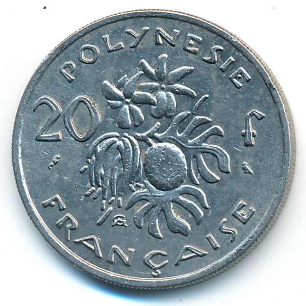 Французская Полинезия, 20 франков (1967 г.)