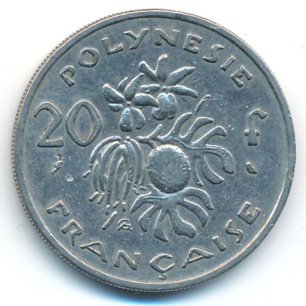 Французская Полинезия, 20 франков (1967 г.)
