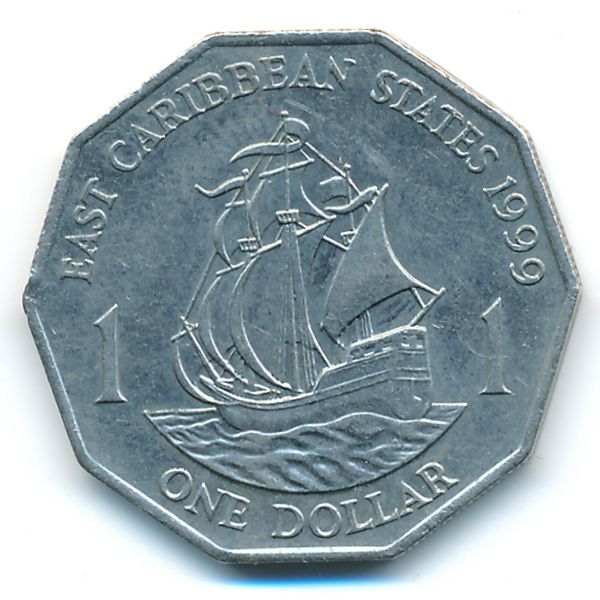 Восточные Карибы, 1 доллар (1999 г.)
