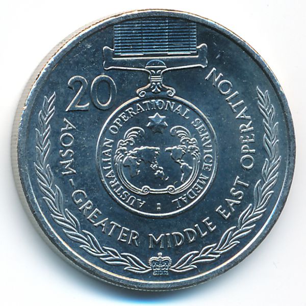 Австралия, 20 центов (2017 г.)