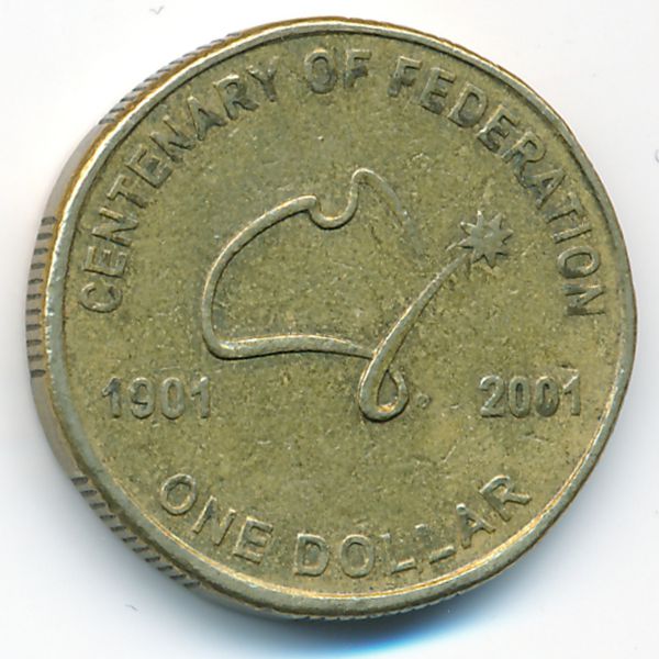 Австралия, 1 доллар (2001 г.)