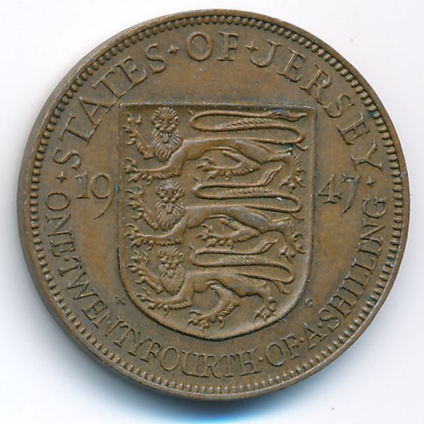 Джерси, 1/24 шиллинга (1947 г.)