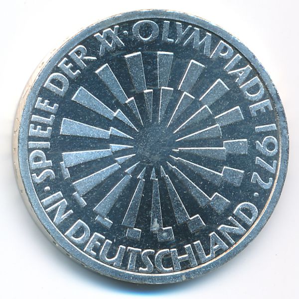 ФРГ, 10 марок (1972 г.)