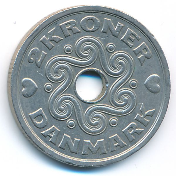 Дания, 2 кроны (1994 г.)