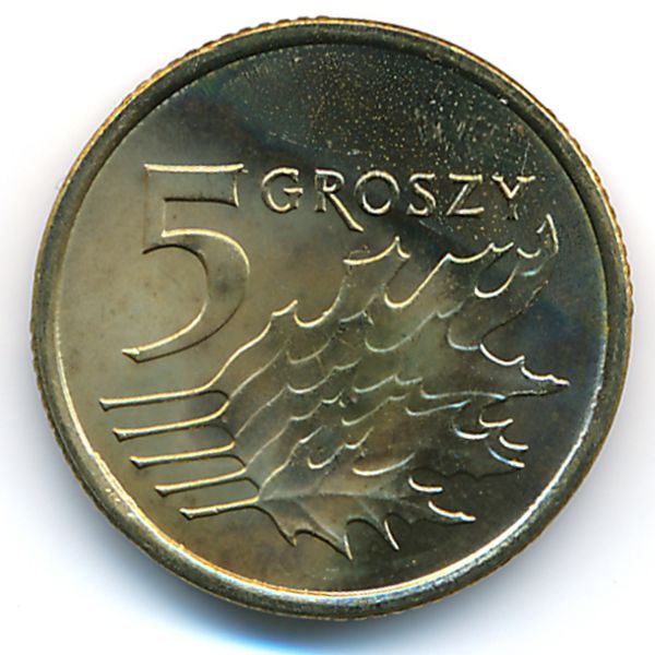 Польша, 5 грошей (2013 г.)