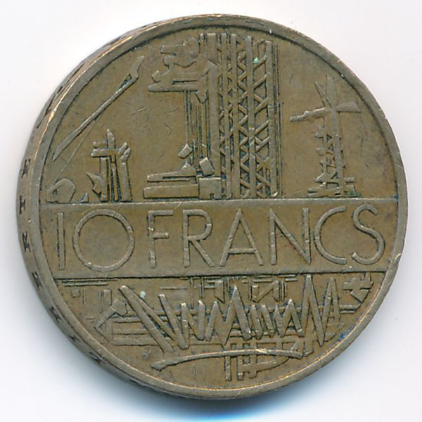 Франция, 10 франков (1977 г.)
