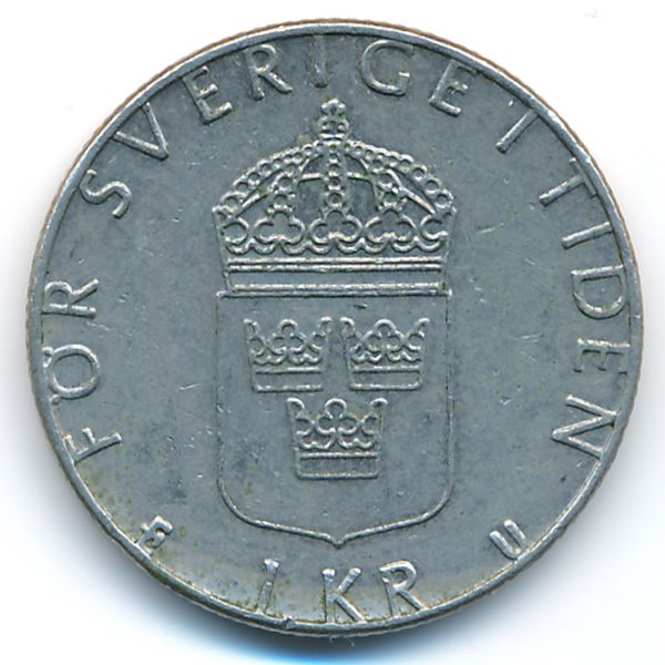 Швеция, 1 крона (1980 г.)