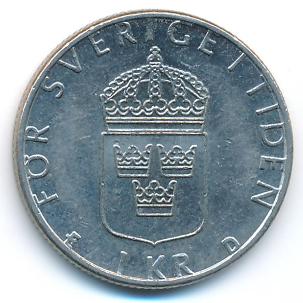 Швеция, 1 крона (1992 г.)