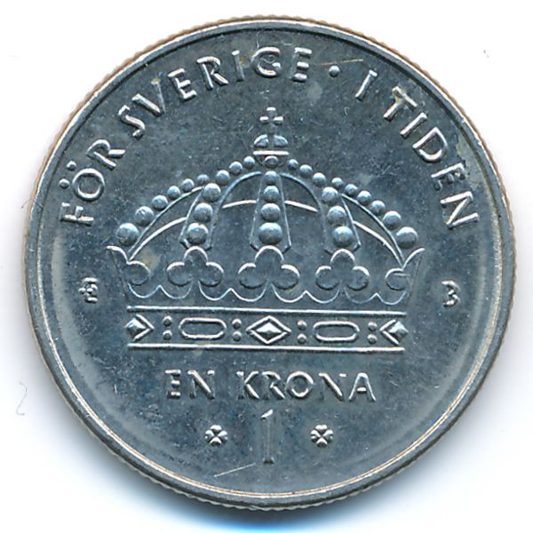 Швеция, 1 крона (2002 г.)