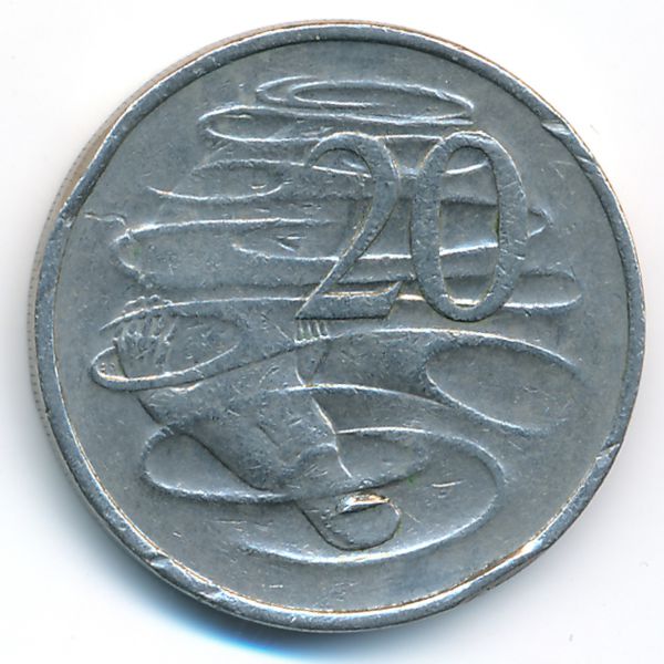 Австралия, 20 центов (1980 г.)