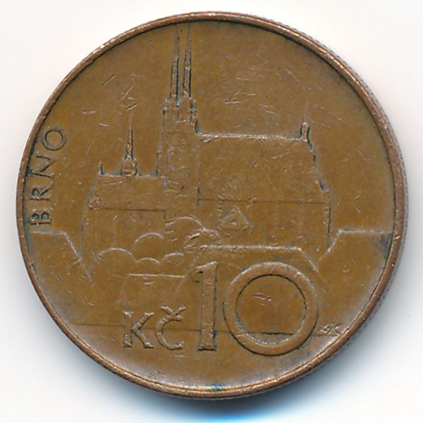 Чехия, 10 крон (1993 г.)