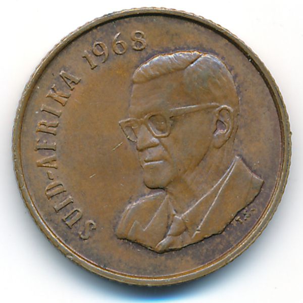 ЮАР, 2 цента (1968 г.)