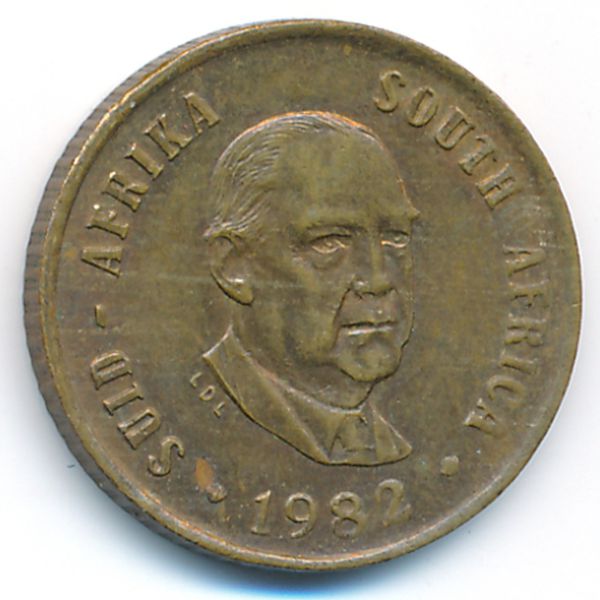 ЮАР, 1 цент (1982 г.)