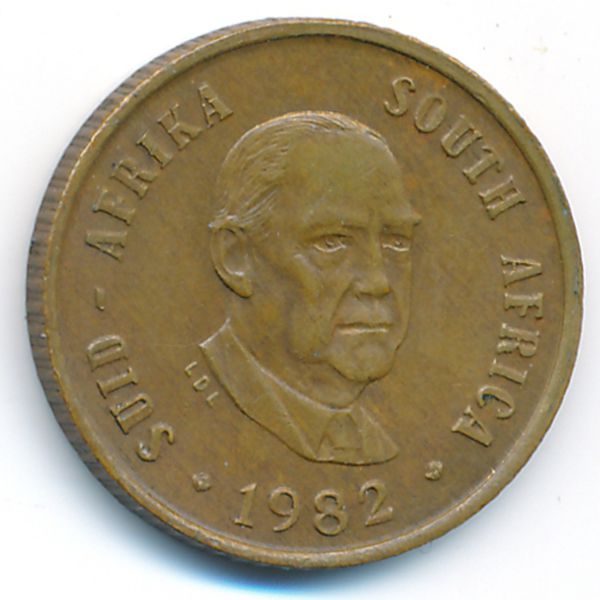 ЮАР, 1 цент (1982 г.)