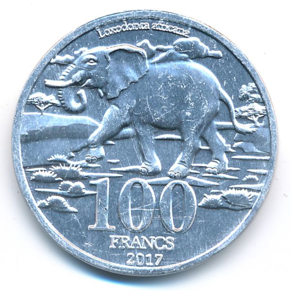 Катанга., 100 франков (2017 г.)