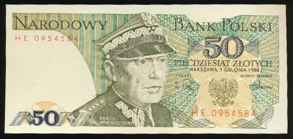 Польша, 50 злотых (1988 г.)