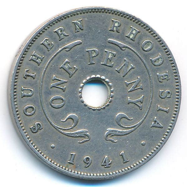 Южная Родезия, 1 пенни (1941 г.)