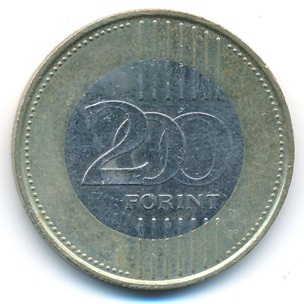 Венгрия, 200 форинтов (2010 г.)