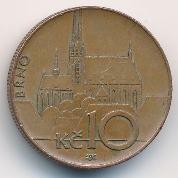 Чехия, 10 крон (2008 г.)